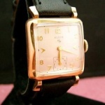 1952 Elgin "Stockton"Gold Svalloped Clover Style....Uniek!!!  VERKOCHT